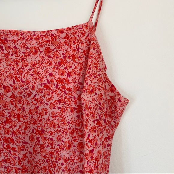REITMANS Red Ditsy Floral Slip Dress-Size XL - Picture 3 of 10
